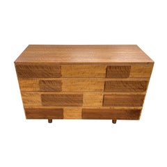 Commode en noyer brun italien du 20e siècle M. Singer & Sons, armoire de Gio Ponti