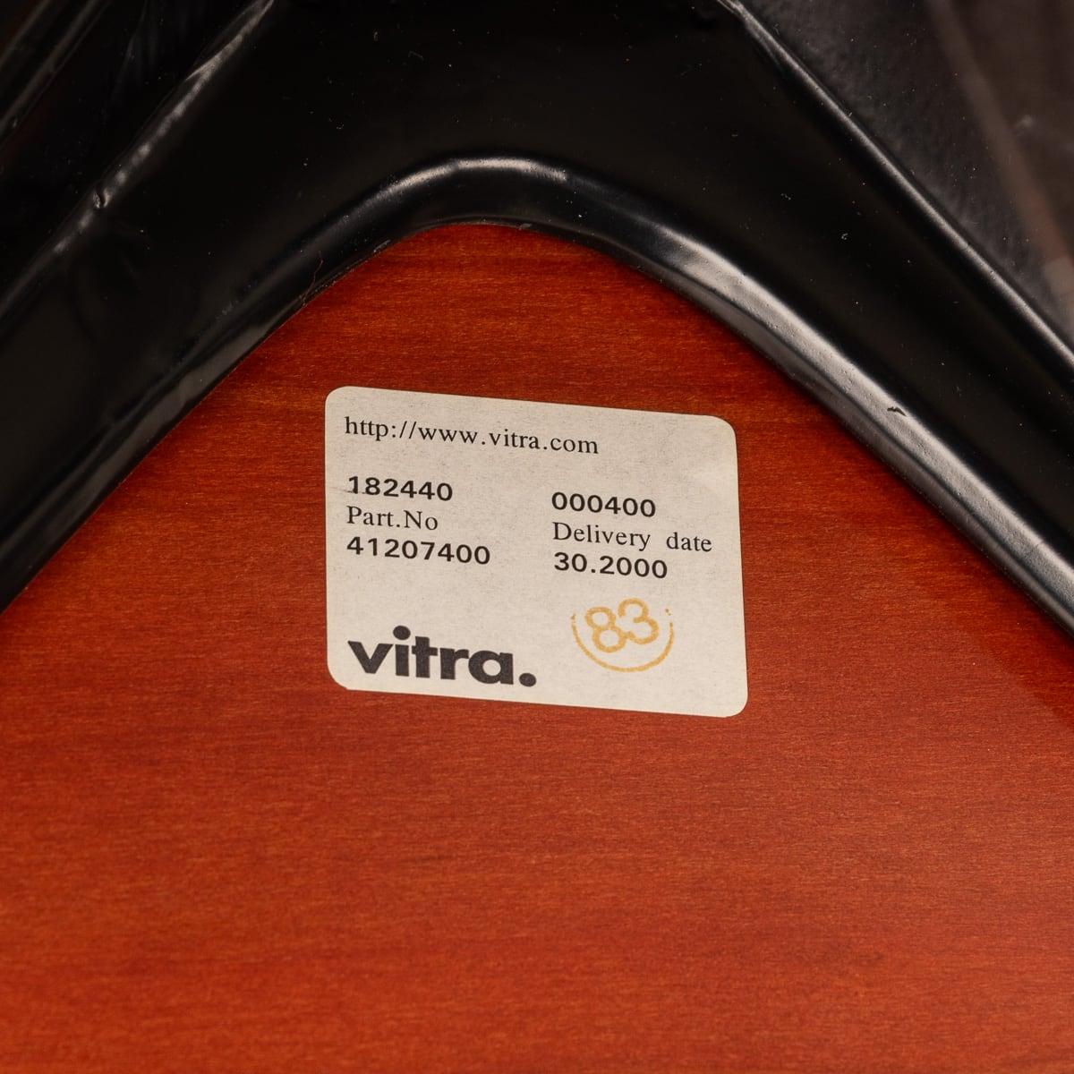 20th Century Brown Leather Eames Lounge Chair By Vitra, Made In The USA c.1990 4