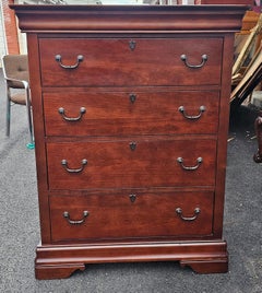 20th Century Broyhill Furniture Fruitwood Chest of Drawers