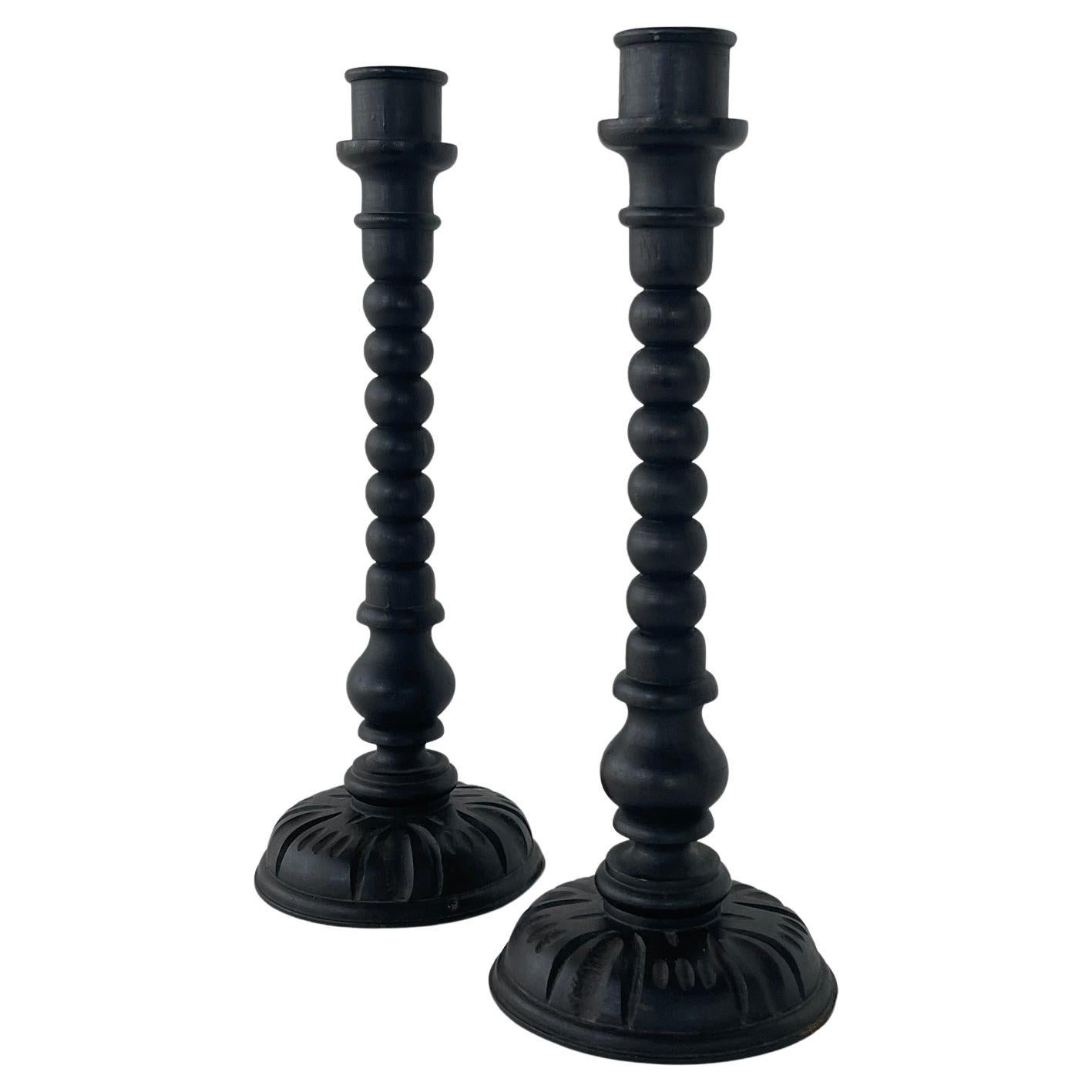 20th Century Brutalist Candle Stick Holders