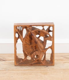 20th Century Brutalist Carved Sculpture