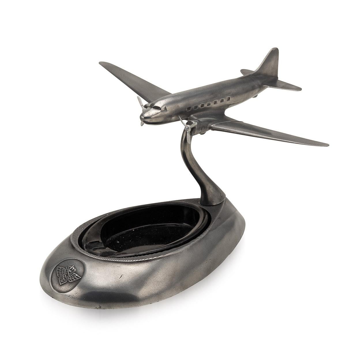 20th Century Buhler Flight Souvenir Ashtrays, Collection Of 6 Planes 13