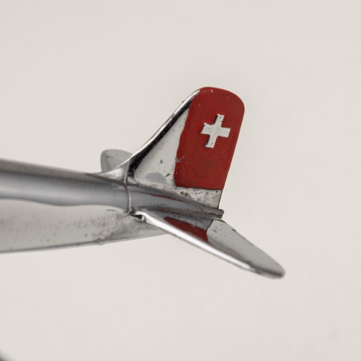 20th Century Buhler Flight Souvenir Ashtrays, Collection Of 7 Planes 8
