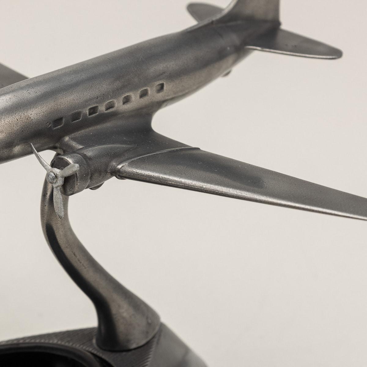 20th Century Buhler Flight Souvenir Ashtrays, Collection Of 7 Planes 13