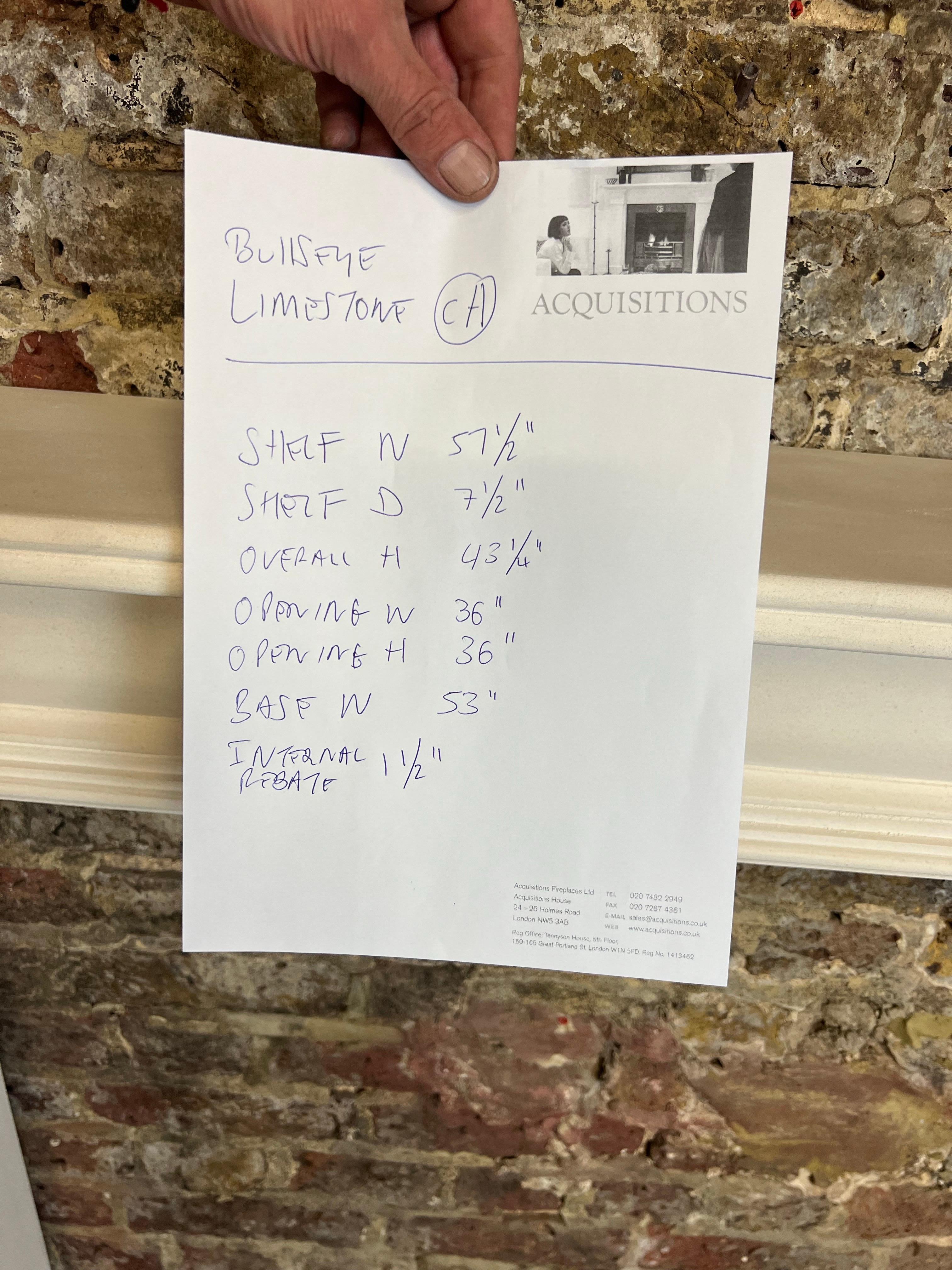 Britannico Camino in pietra calcarea Bullseye del 20° secolo in vendita