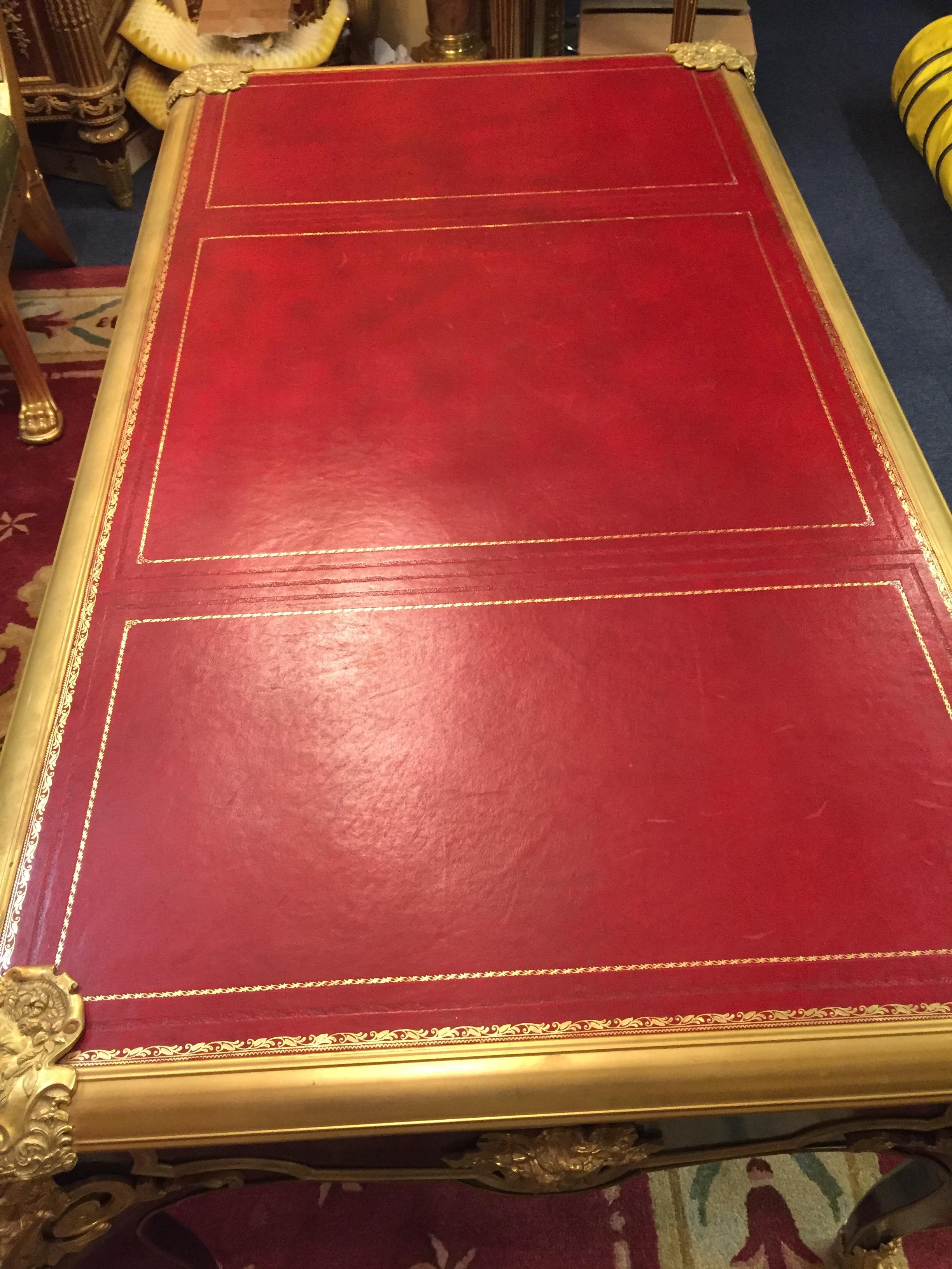 Bureau Plat du 20e siècle d'après le style d'Andre Charles Boulle en vente 4