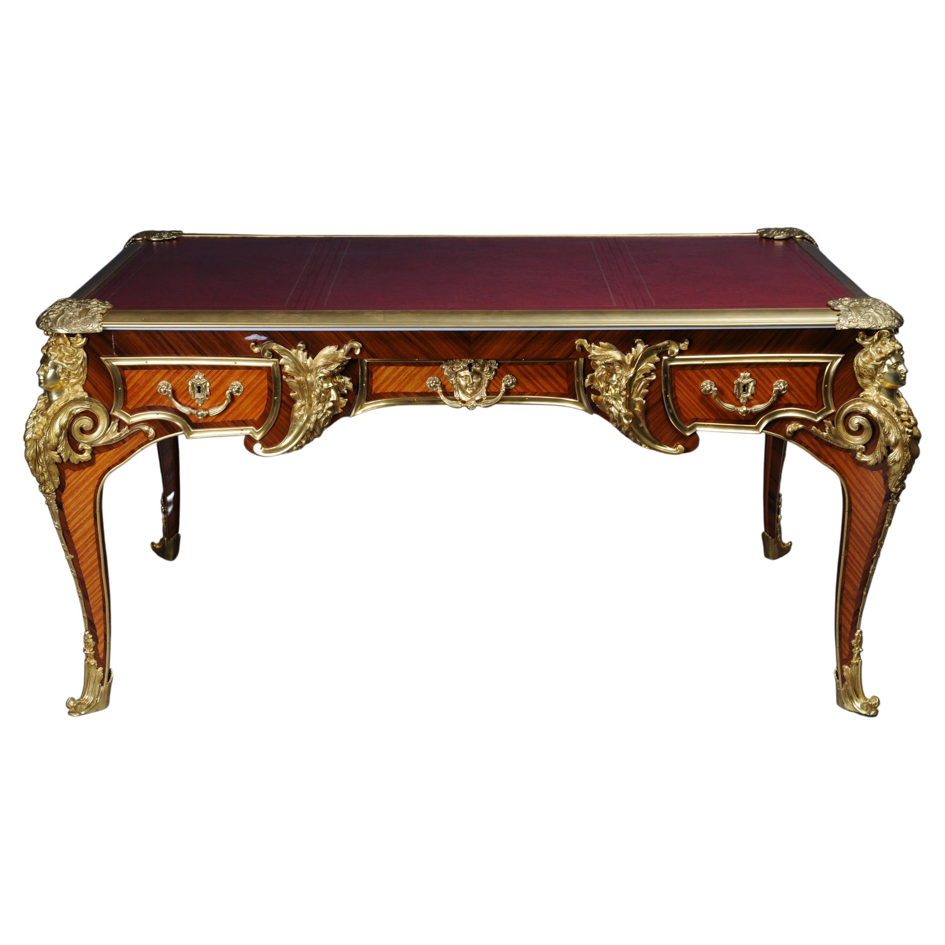20th Century Bureau Plat or Desk by the Model of Andre Charles Boulle