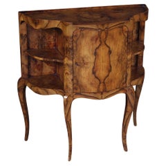 20th Century Burl Walnut Wood Venetian Small Sideboard, 1950s