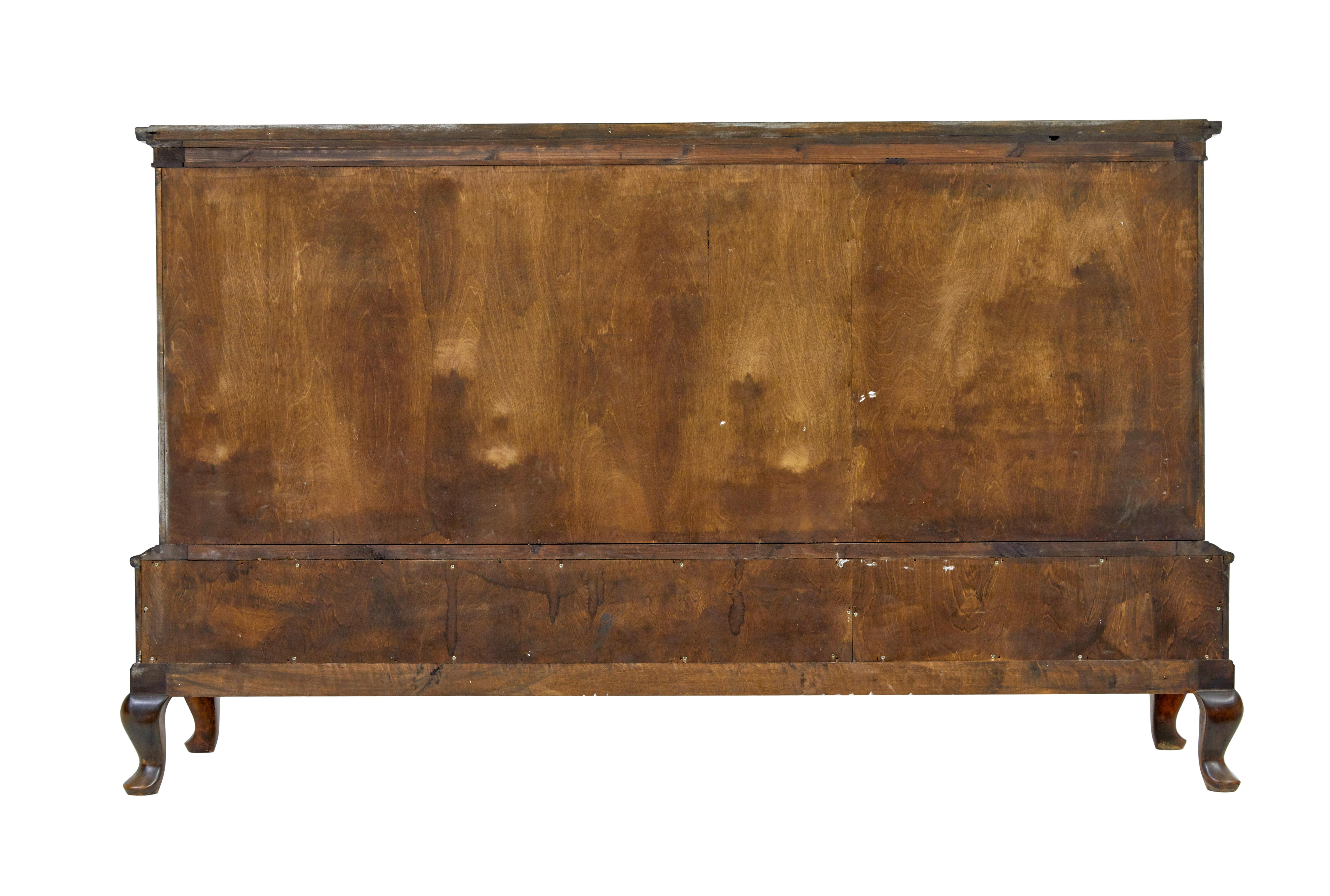 Carved 20th century burr birch sideboard by Bodafors For Sale