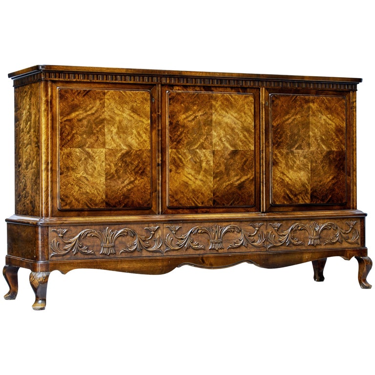 20th Century Burr Birch Sideboard by Bodafors at 1stDibs