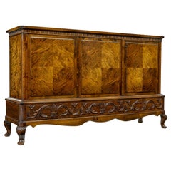 Credenza in radica di betulla del XX secolo di Bodafors