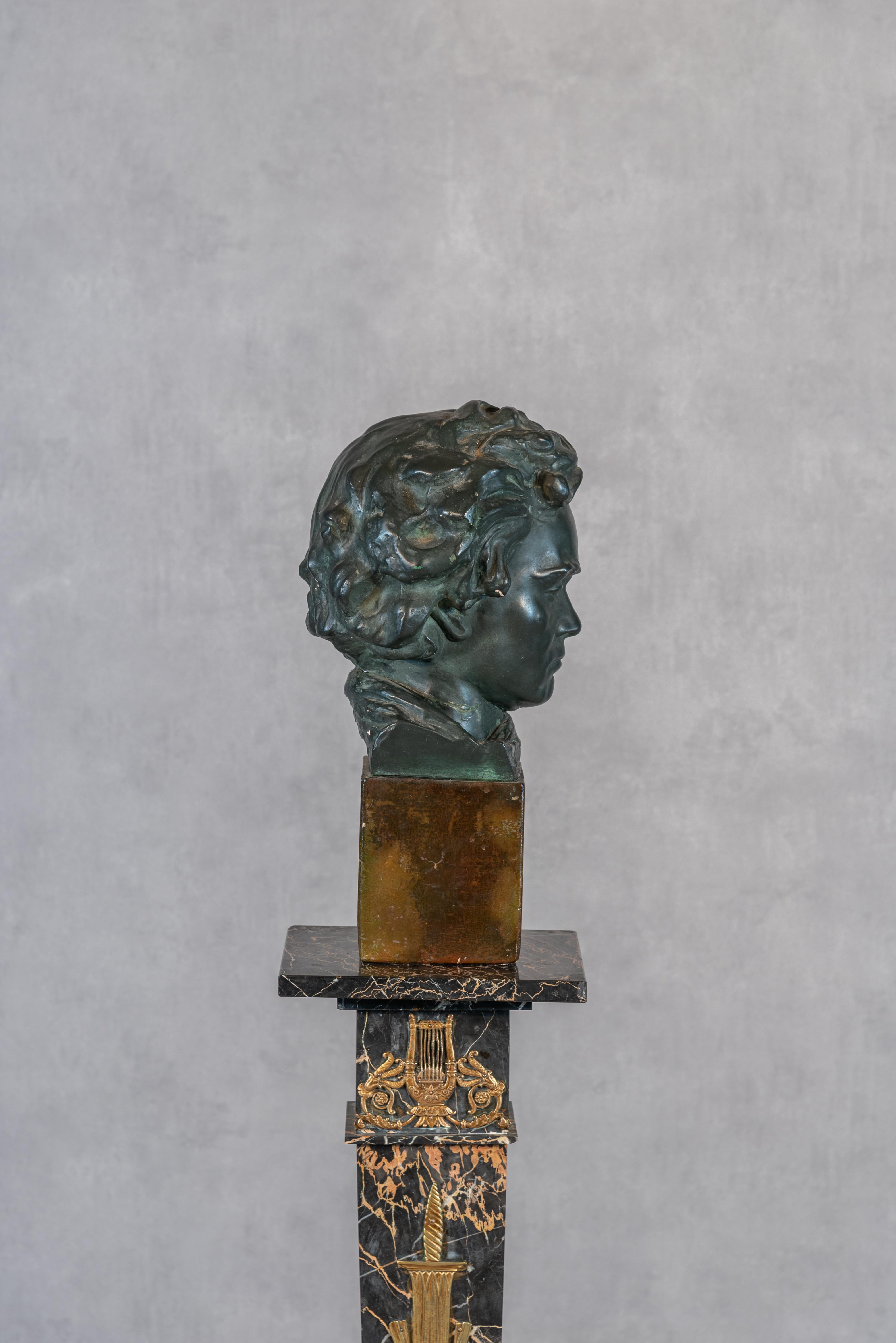 French 20th Century Bust of Beethoven