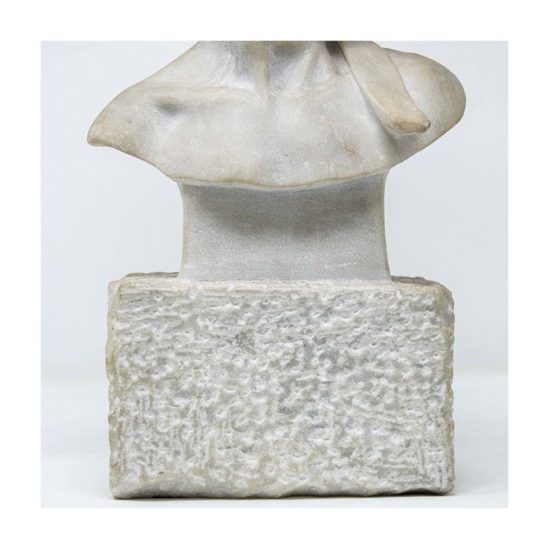 Italian 20th Century Bust of David Sculpture Marble