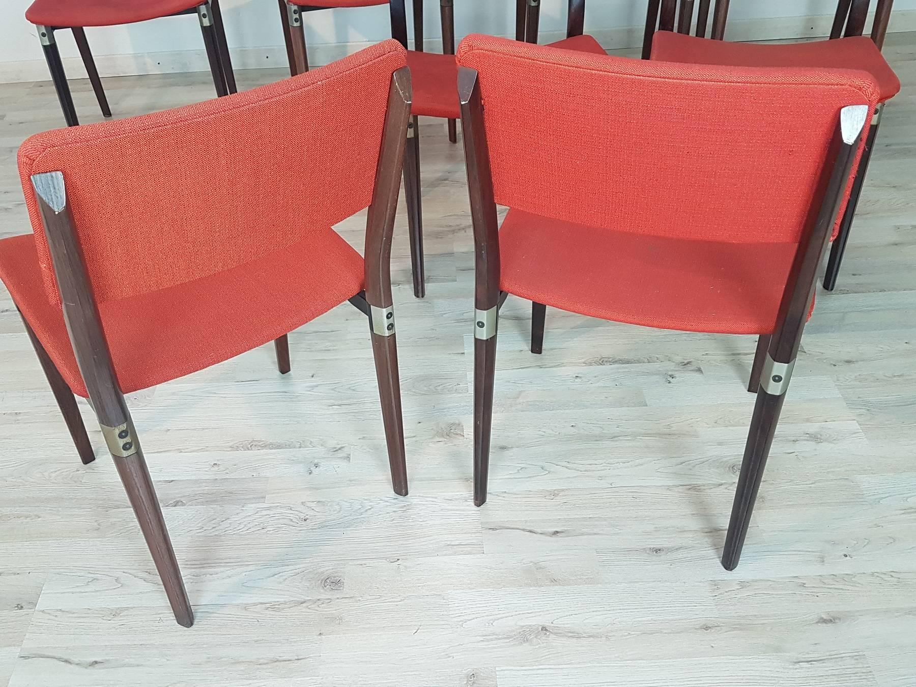 Ensemble de huit chaises « S82 » d'Eugenio Gerli pour Tecno Milano, années 1960 en vente 4