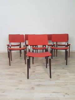 20th Century by Eugenio Gerli for Tecno Milano "S82" Set of Eight Chairs, 1960s