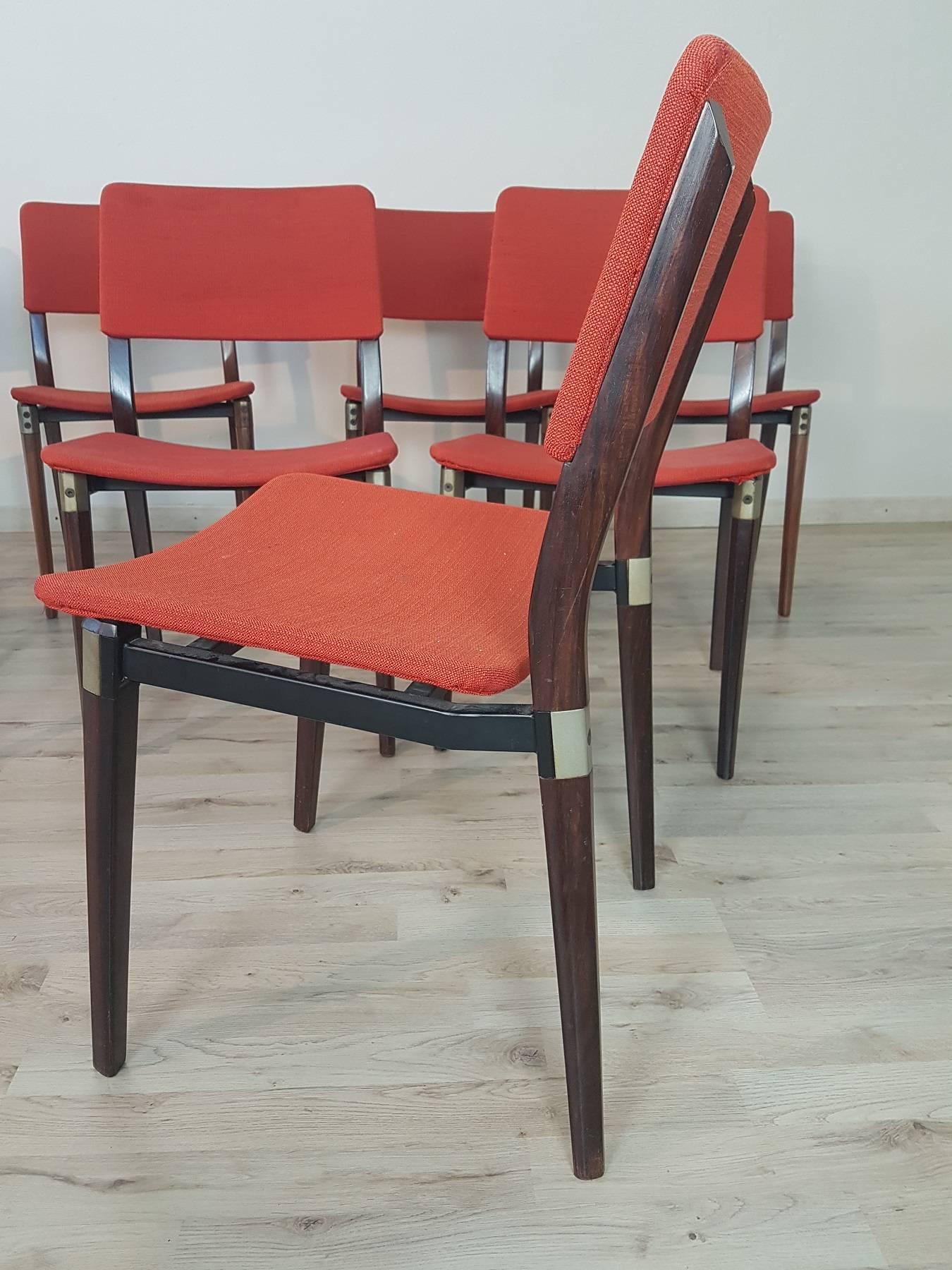 Ensemble de huit chaises « S82 » d'Eugenio Gerli pour Tecno Milano, années 1960 en vente 1