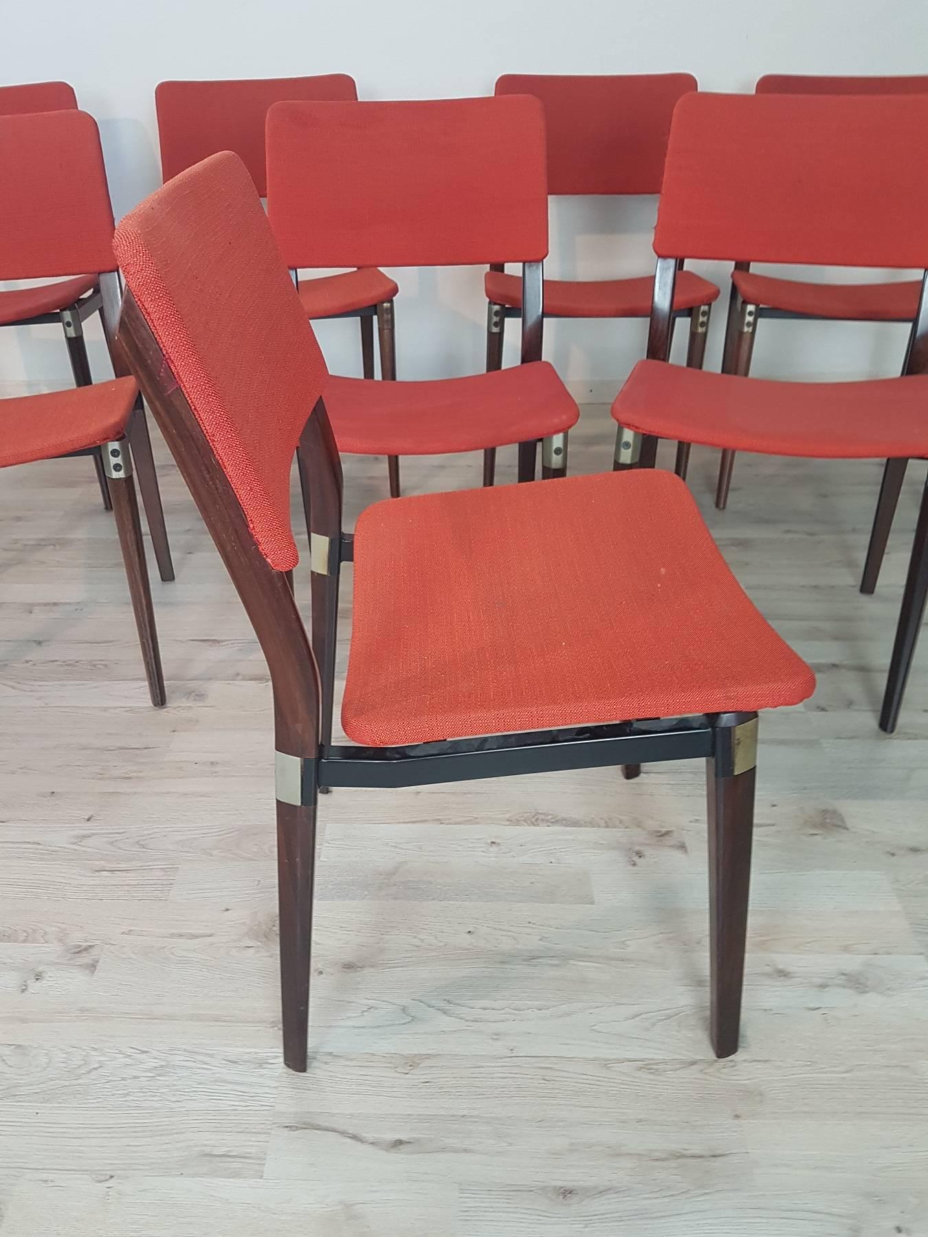 Ensemble de huit chaises « S82 » d'Eugenio Gerli pour Tecno Milano, années 1960 en vente 3