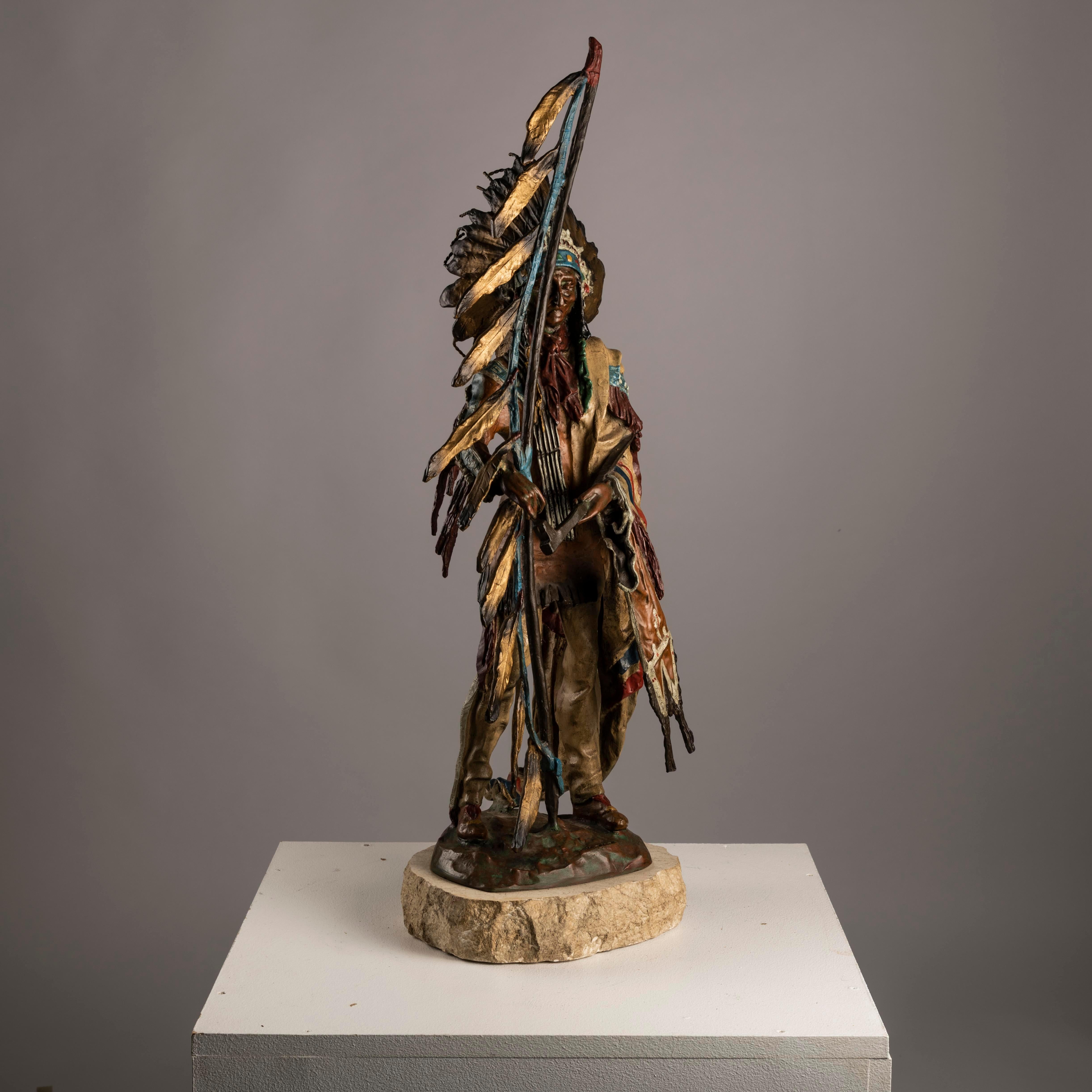Sculpture Kauba en bronze « Perse » du 20ème siècle en vente 6