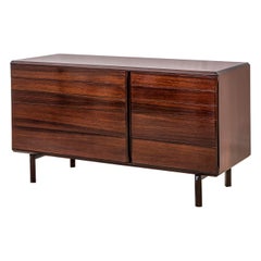 Vintage 20th Century Cabinet with Ten Drawers in the Style of Ico Parisi in Wood '50s