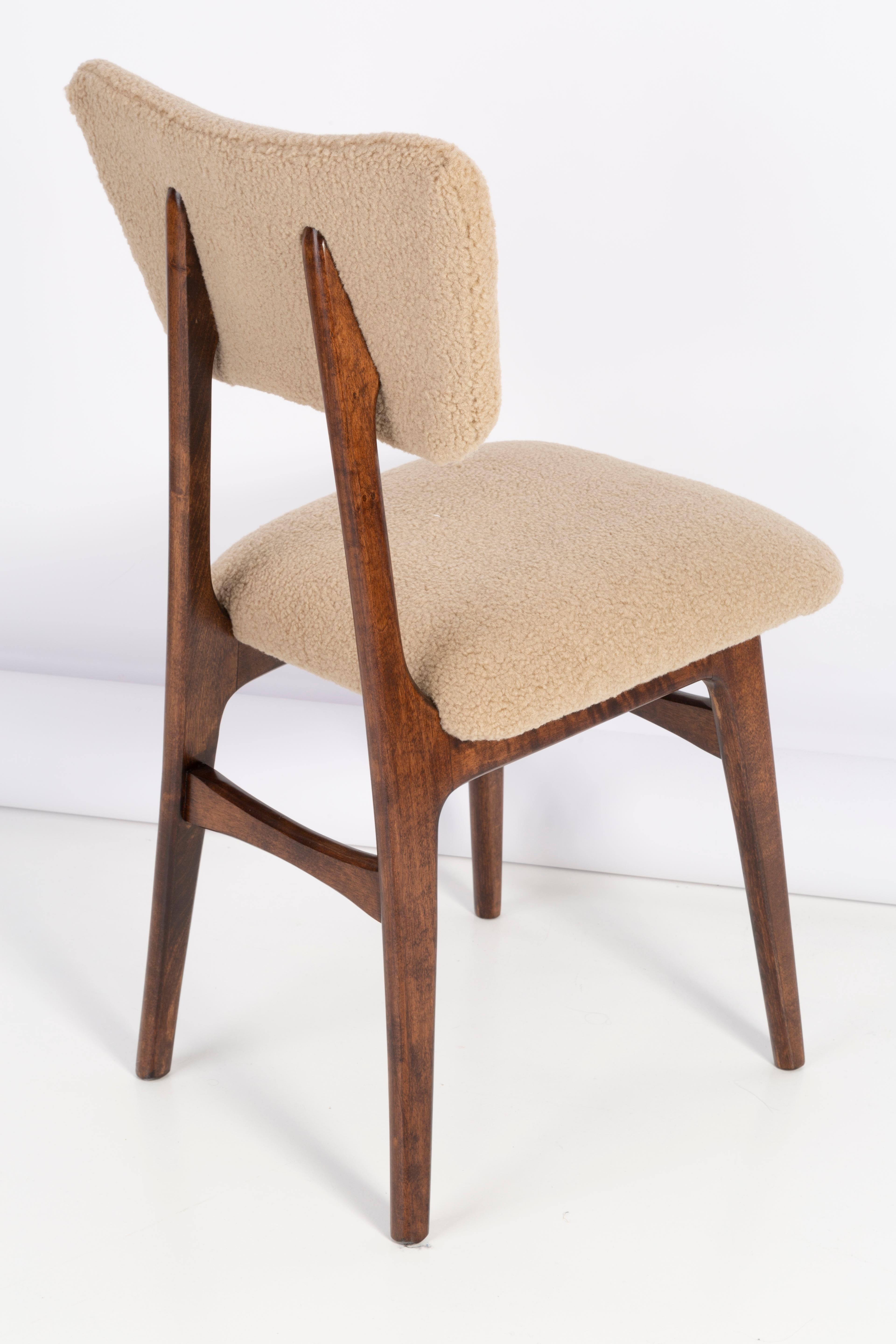 20th Century Camel Soft Boucle Chair, 1960s For Sale 1