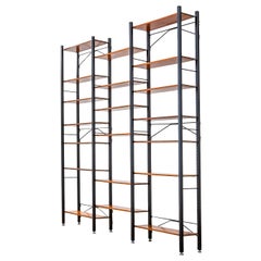 Libreria Campo & Graffi del XX secolo in metallo e Wood per la casa