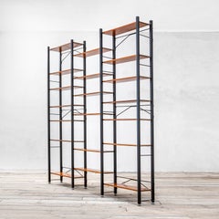 20th Century, Campo 
Graffi Bookcase in Metal and Wood for Home