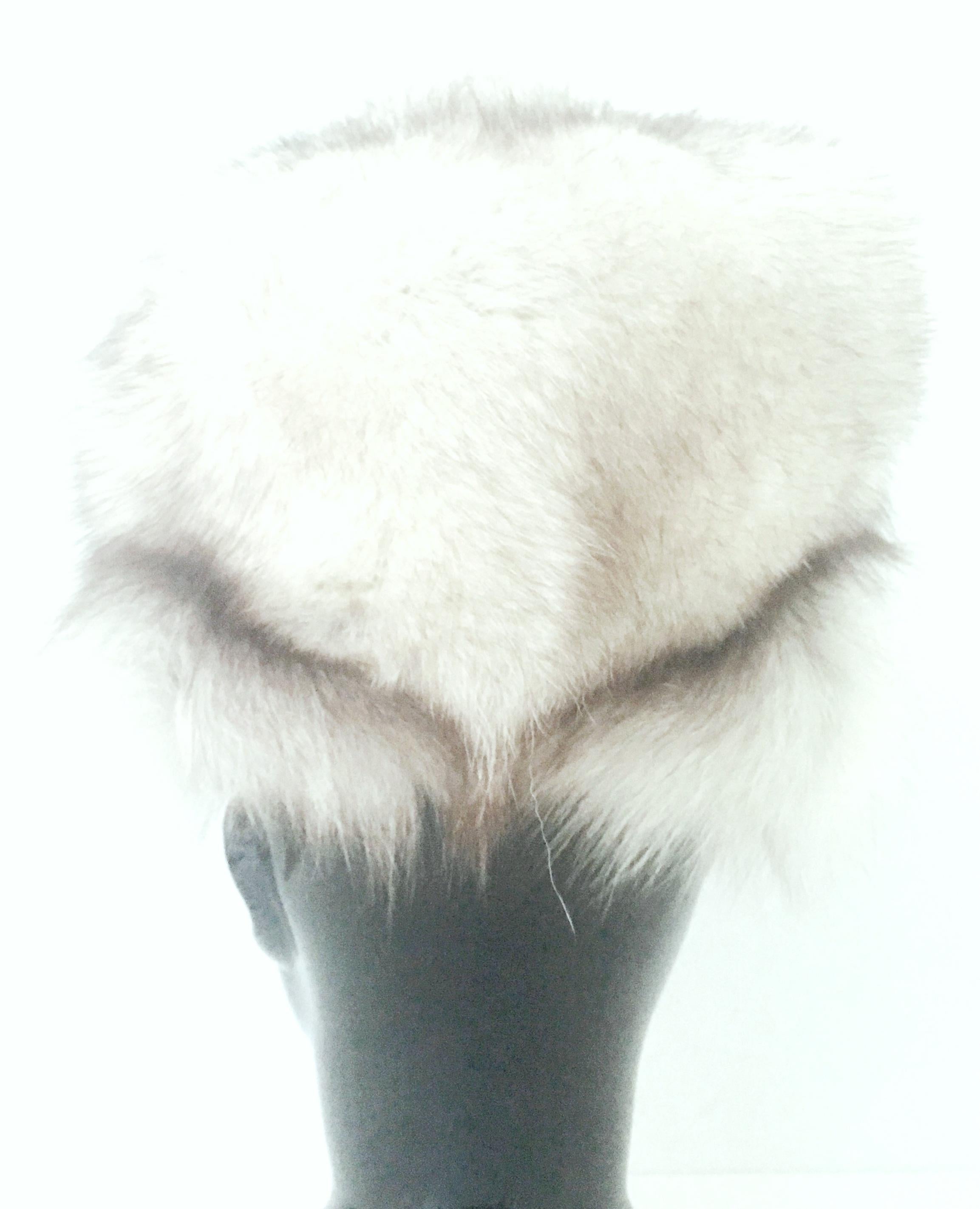 20th Century Canadian Fox Fur Hat Hand Made By, Eaton In Good Condition In West Palm Beach, FL