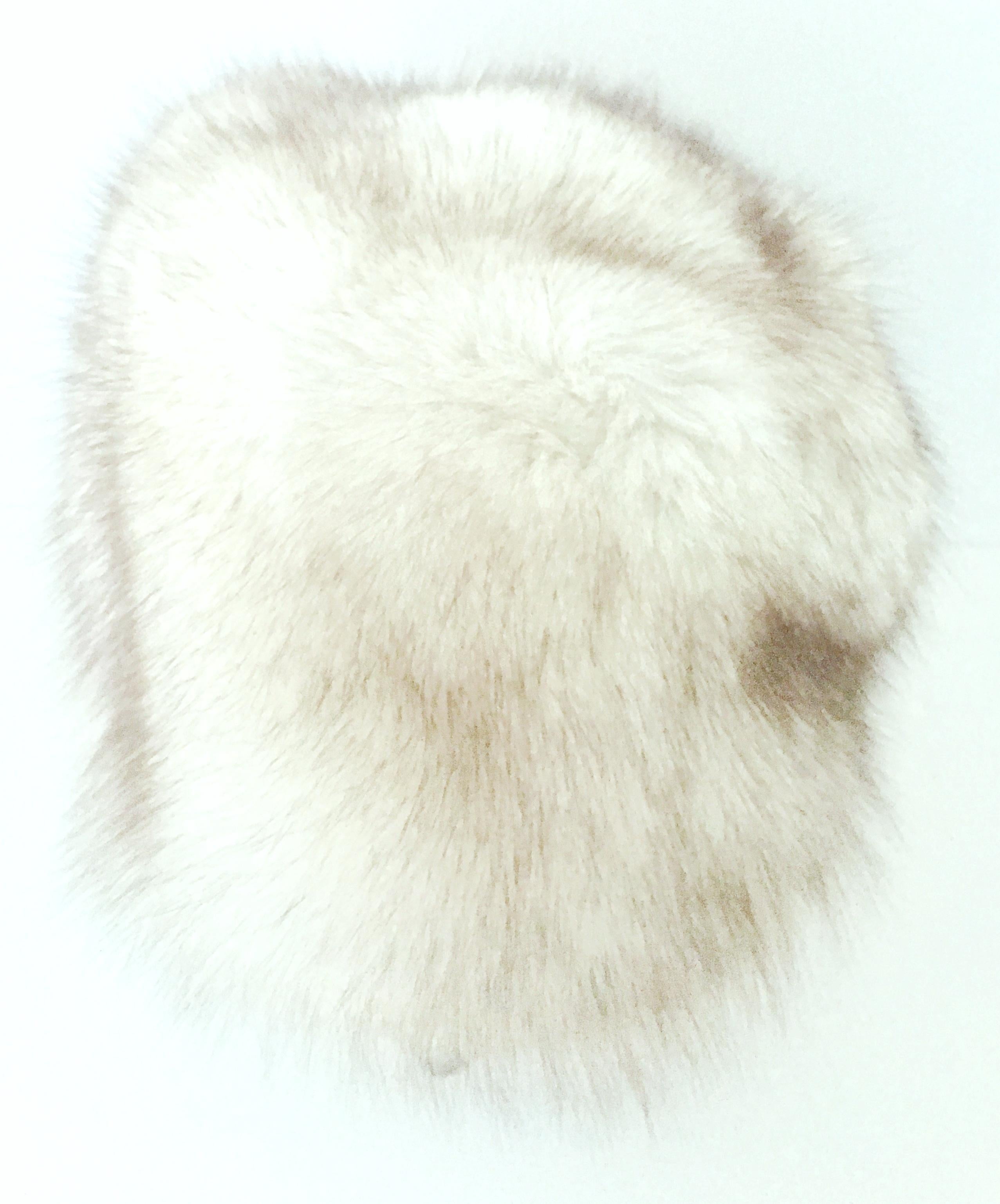 Beige 20th Century Canadian Fox Fur Hat Hand Made By, Eaton