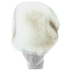 Used 20th Century Canadian Fox Fur Hat Hand Made By, Eaton