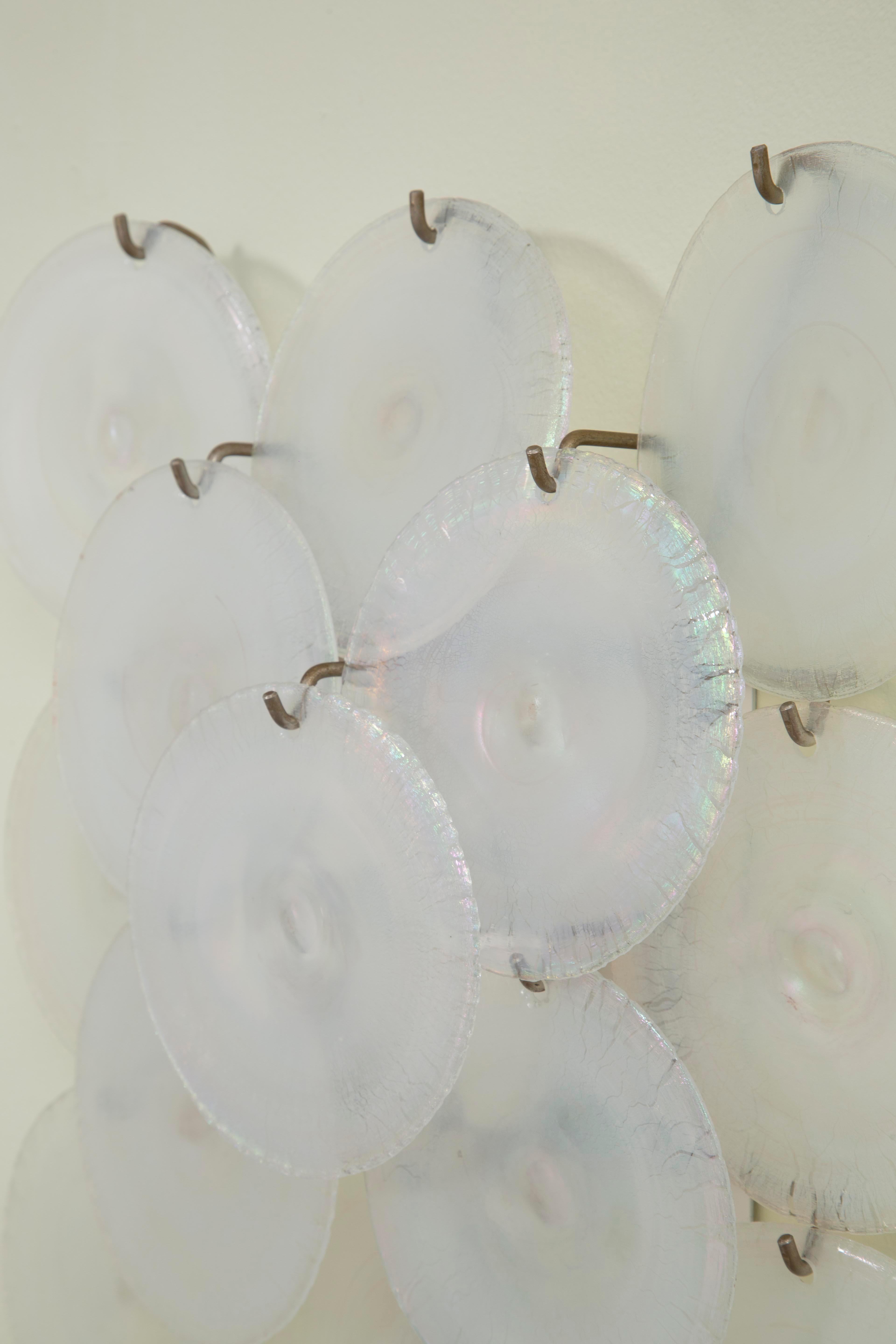 20e siècle, Carlo Nason for Mazzega Paire de lampes murales en vente 4