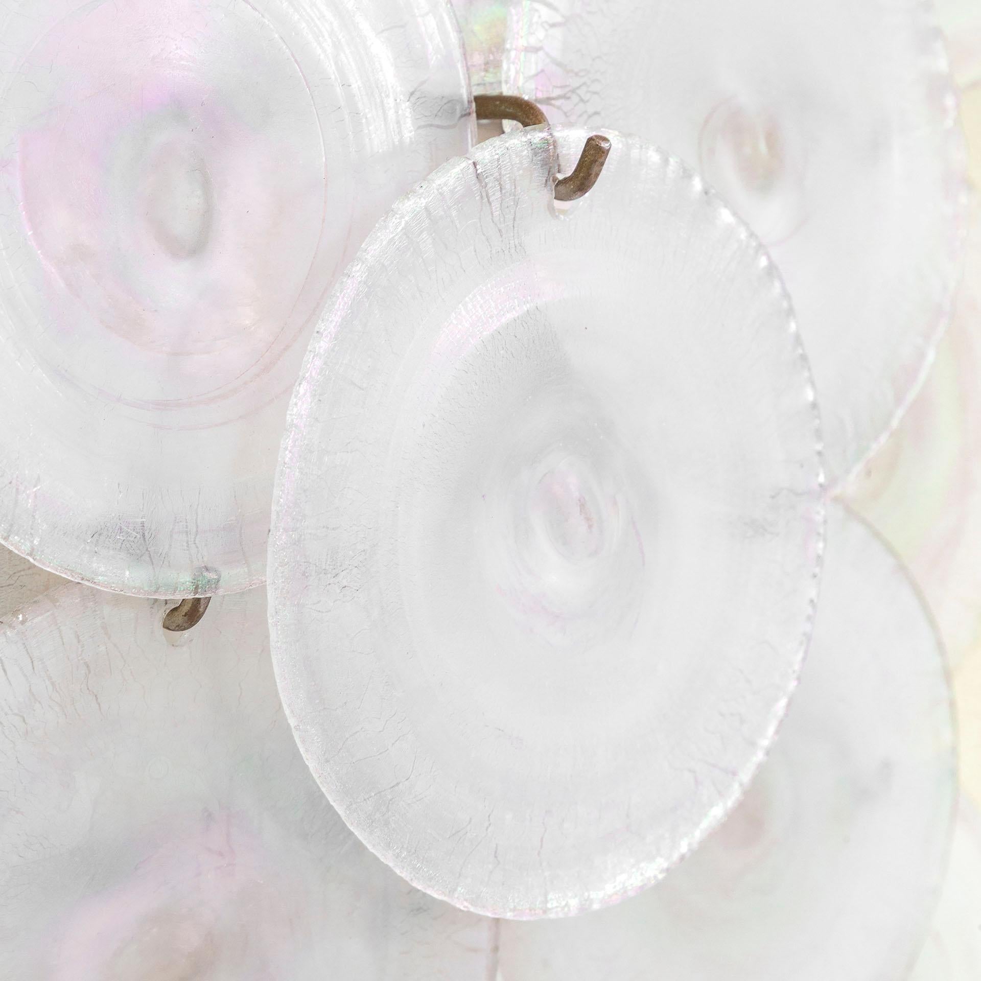 Late 20th Century 20e siècle, Carlo Nason for Mazzega Paire de lampes murales en vente