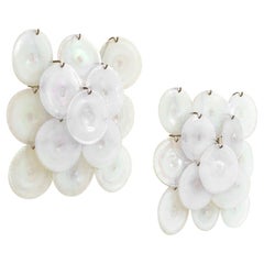 20th Century, Carlo Nason for Mazzega Pair of Wall Litghts