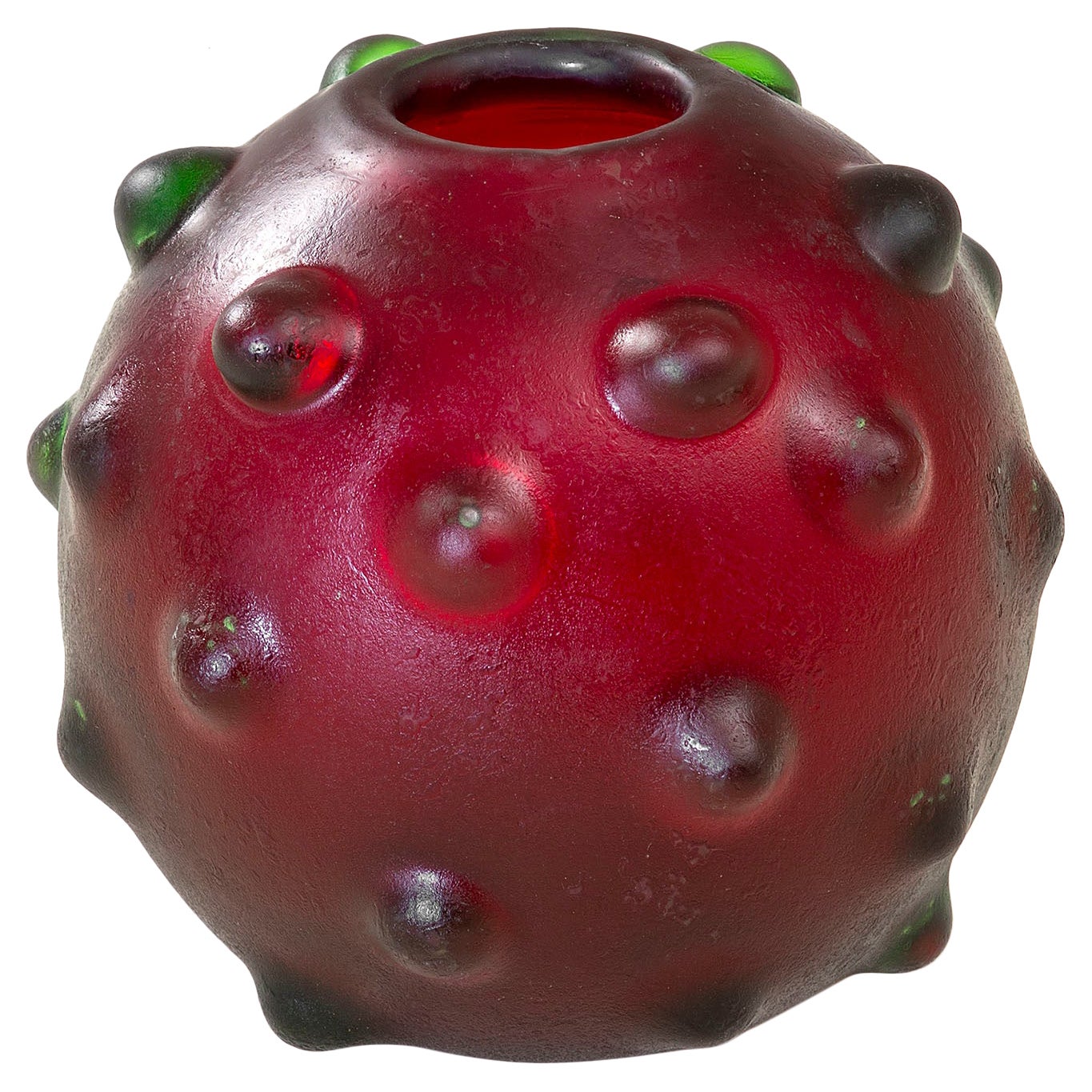 siglo XX, Carlo Scarpa para Venini Jarrón de cristal de Murano de la serie Corrosi en venta