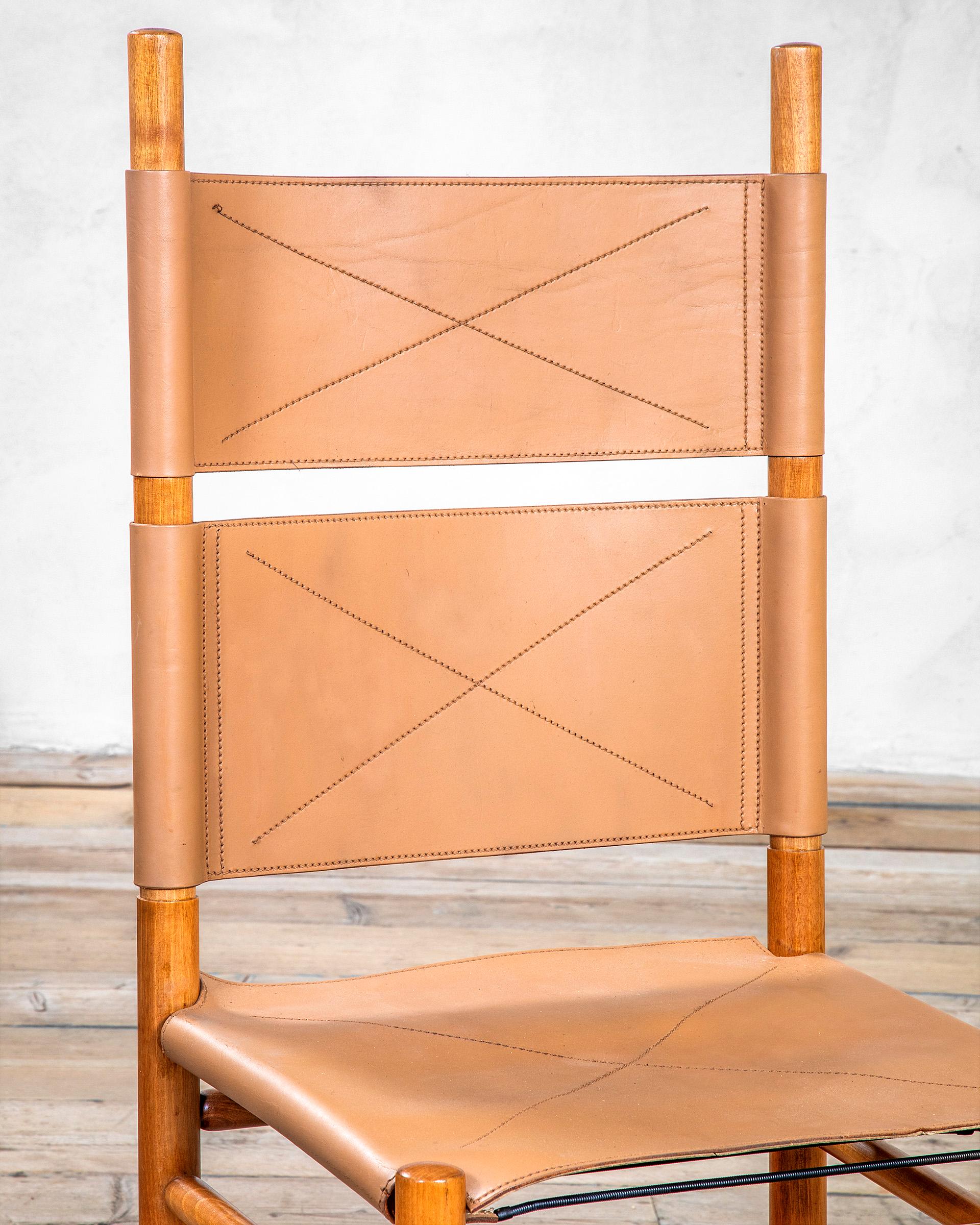 Fin du 20e siècle Carlo Scarpa ensemble de six chaises du 20ème siècle, mod. Kentucky  en vente