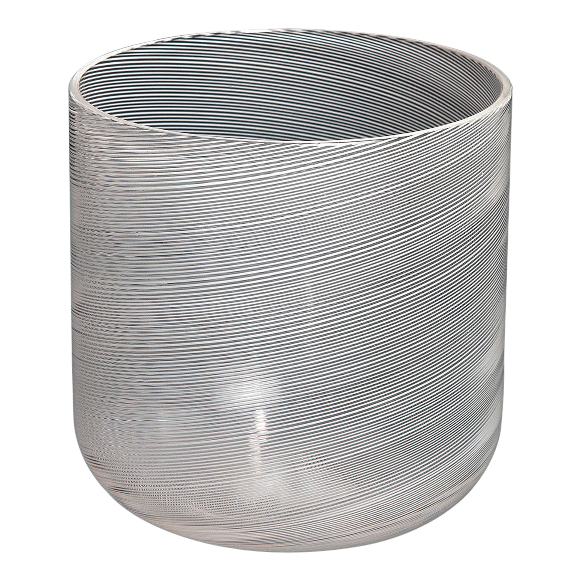 Vase "a Mezza Filigrana" du 20e siècle de Carlo Scarpa Venini Lattimo, années 50
