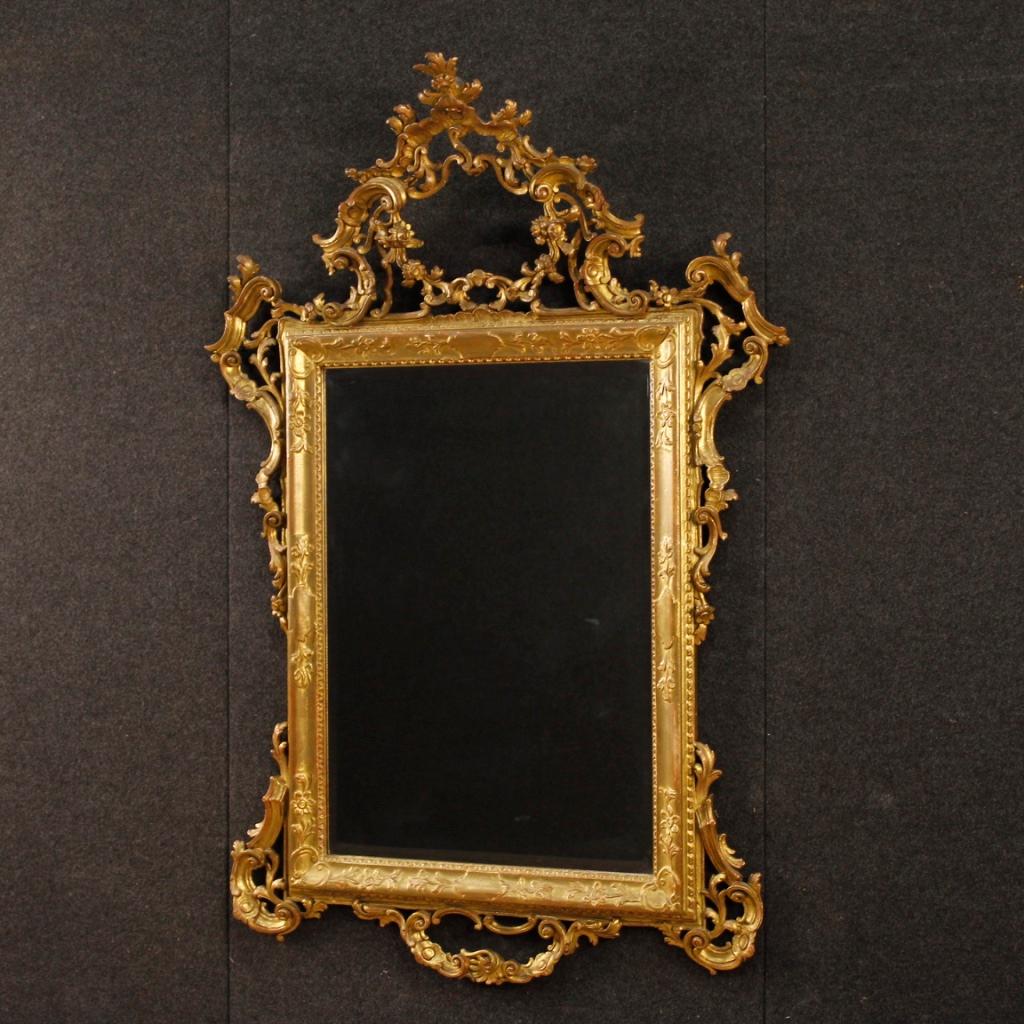 20th Century Carved and Giltwood Venetian Mirror, 1950 3