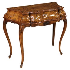 20th Century Carved and Veneered Wood Venetian Console , 1950 