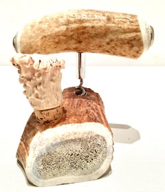 20th Century Carved Faux Bois Bar Tool Set, Three Pieces