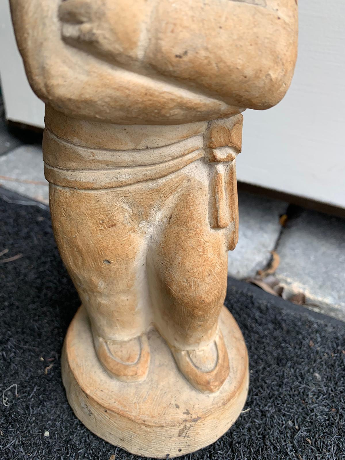 20th Century Carved Native American Figure For Sale 7