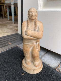 20th Century Carved Native American Figure