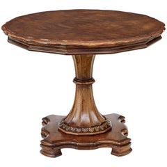 20th Century Carved Walnut Occasional Table