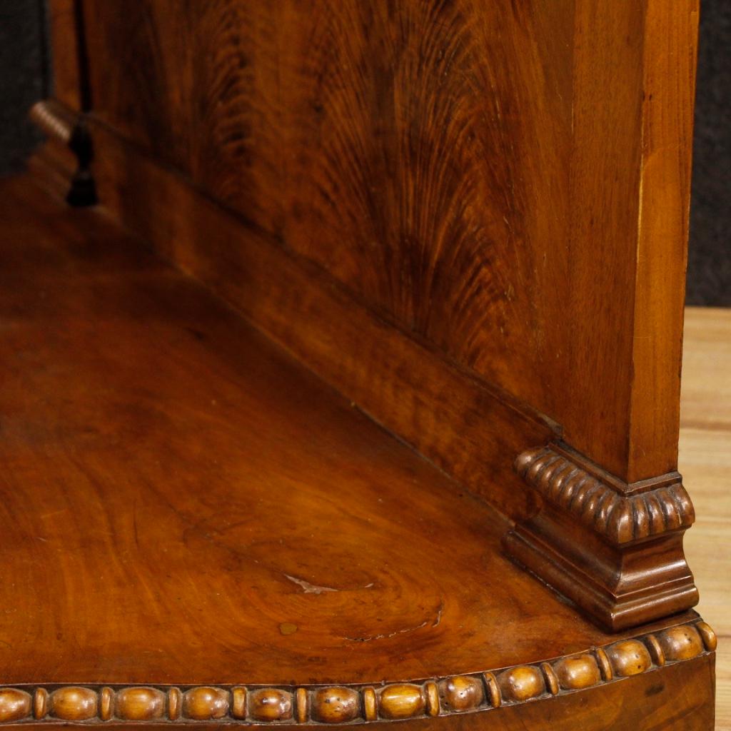 20th Century Carved Walnut Wood French Writing Desk, 1920 5