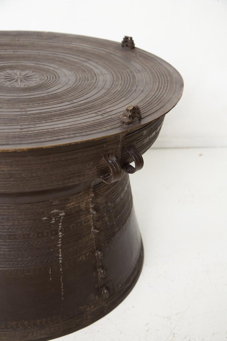 20th Century Cast Bronze Thai Rain Drum For Sale 2