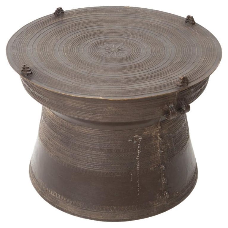 20th Century Cast Bronze Thai Rain Drum For Sale