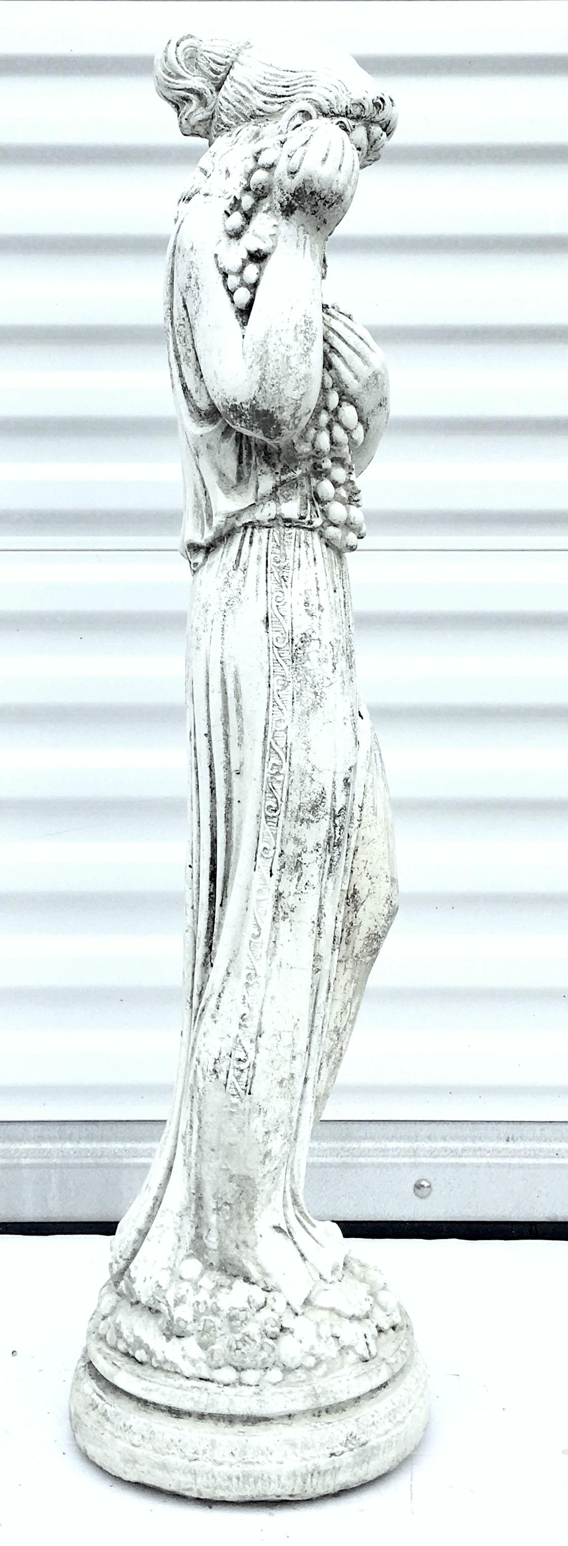 20th Century Cast Stone Classical Greek Goddess Sculpture For Sale 2
