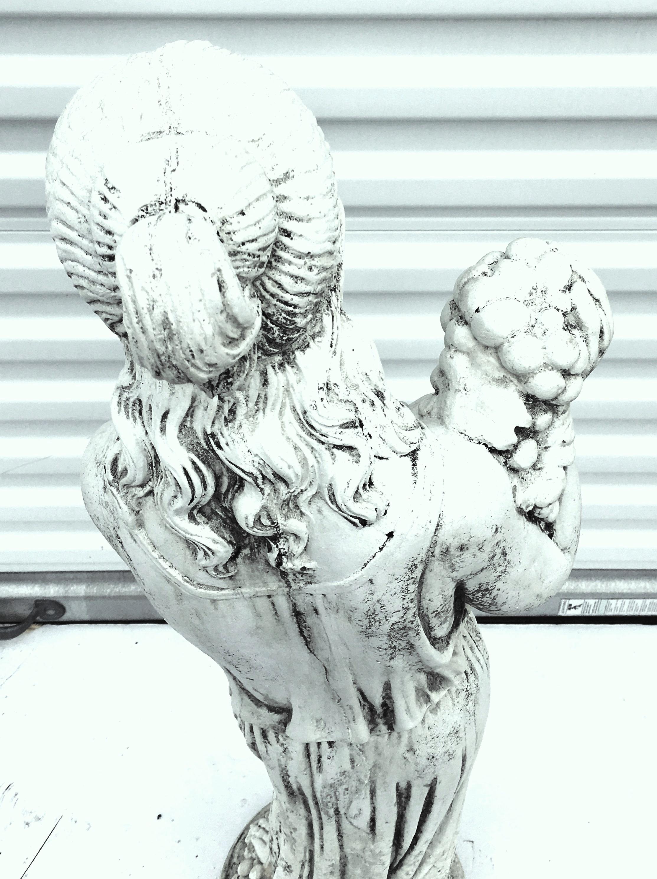 20th Century Cast Stone Classical Greek Goddess Sculpture For Sale 4