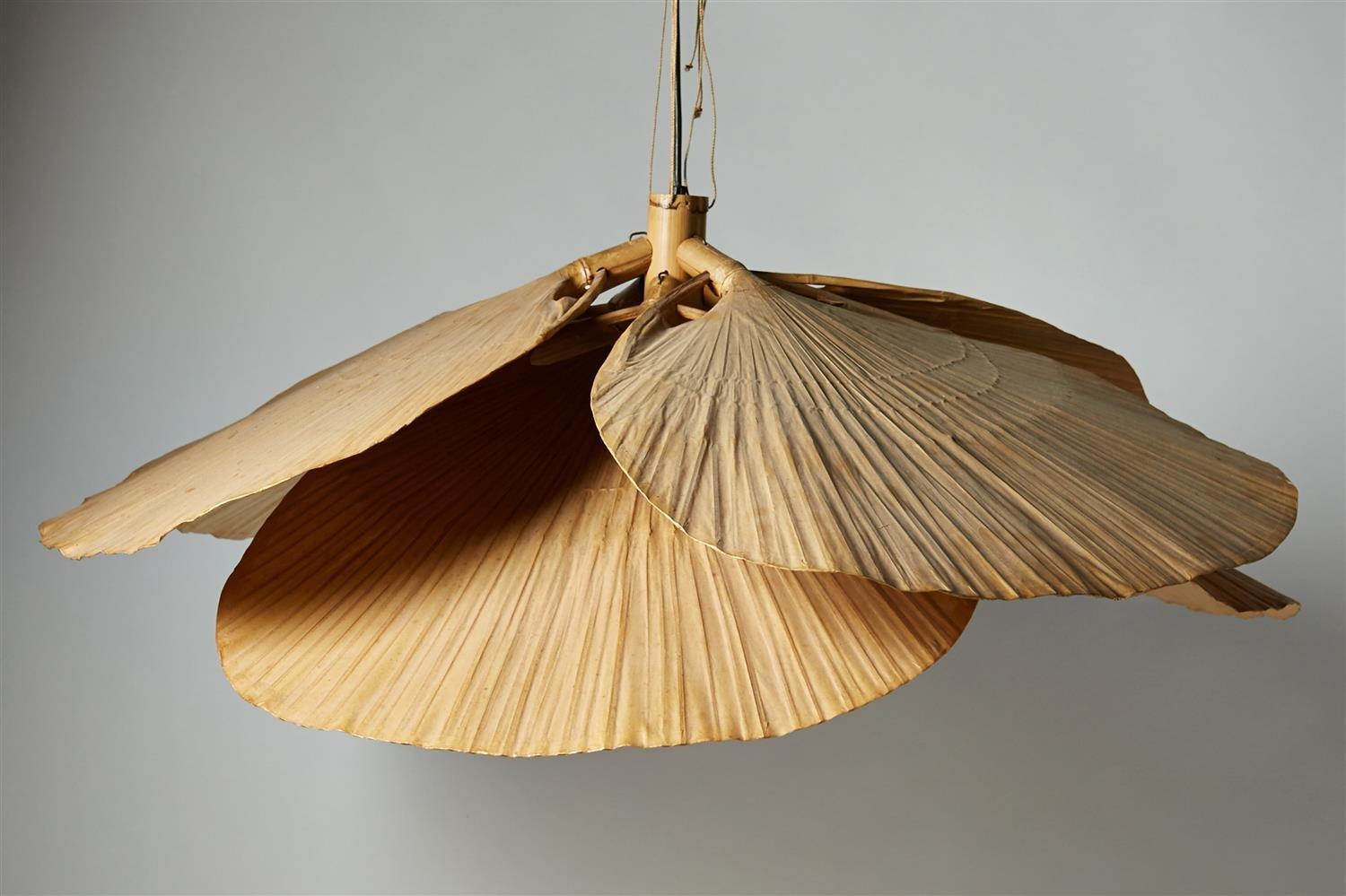 20th Century Ceiling Light Uchiwa by Ingo Maurer, Germany In Good Condition In London, GB