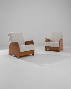 20th Century Central European Folding Armchairs, a Pair