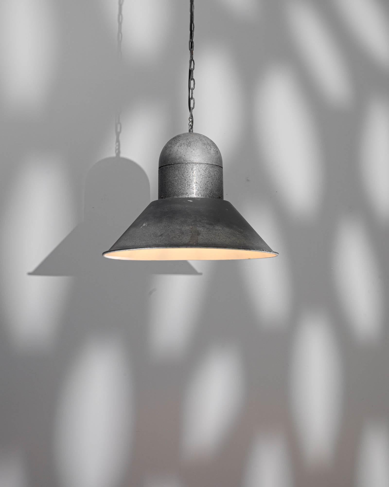 20th Century Central European Industrial Pendant Lamp For Sale 4
