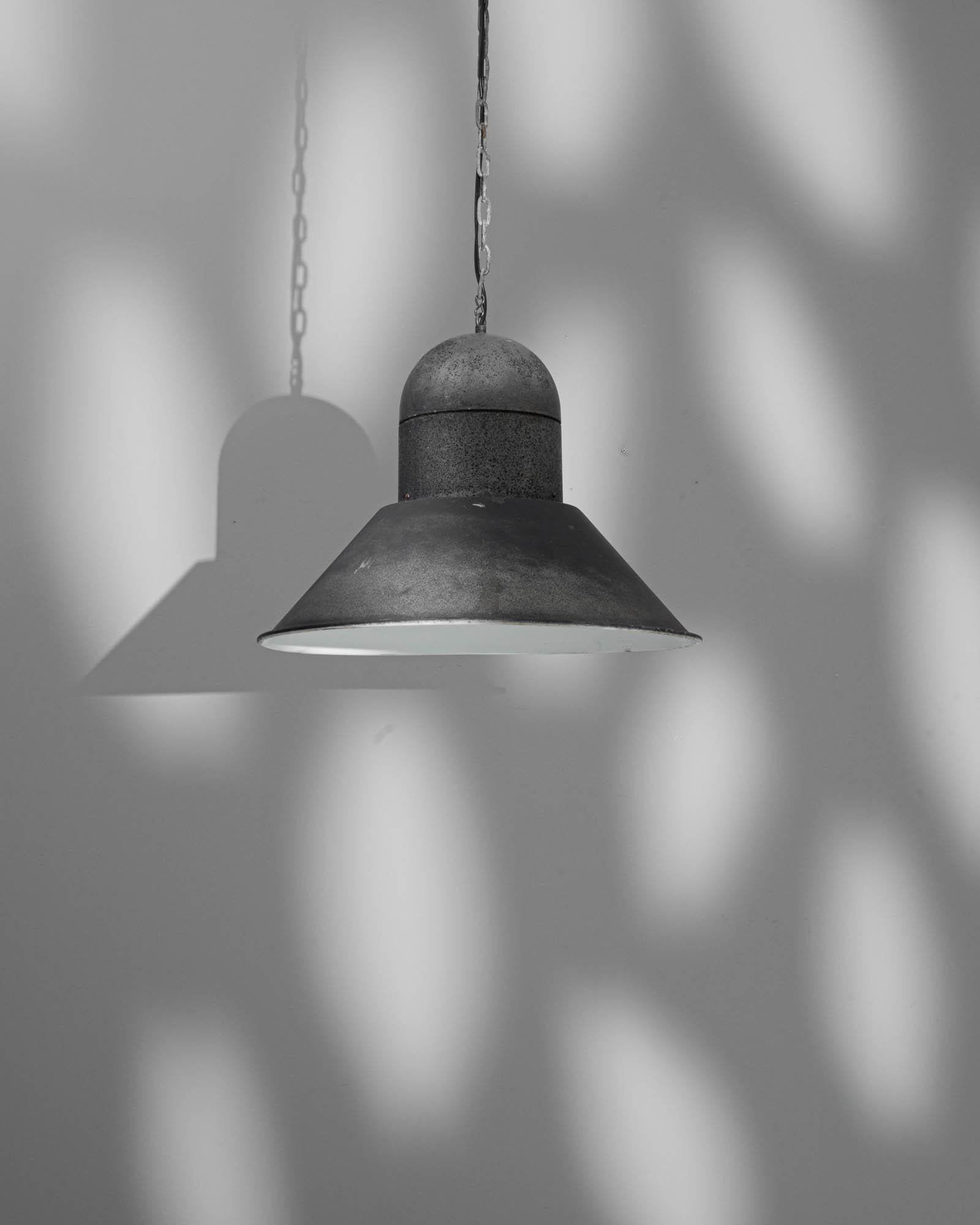 20th Century Central European Industrial Pendant Lamp For Sale 5
